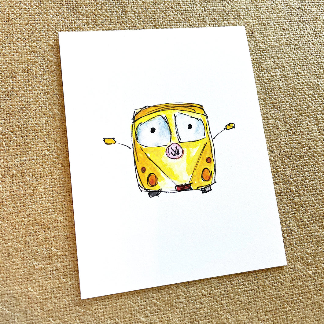 Bus Notecard - Pack of 10